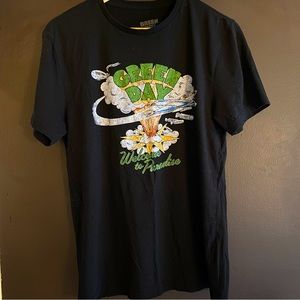 Green Day Tee Mens Size S, black.